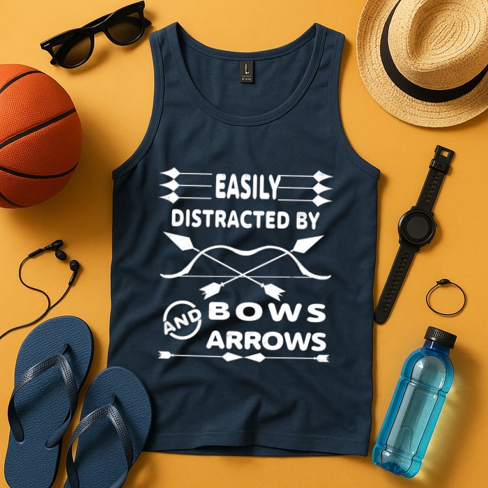 Easily Distracted By Bows And Arrows Tank Top