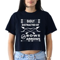 Easily Distracted By Bows And Arrows Crop Top