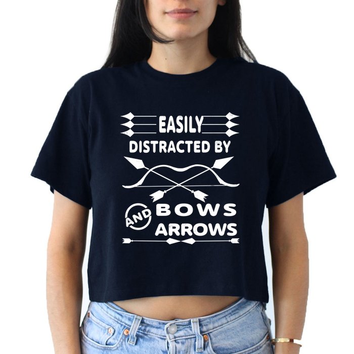 Easily Distracted By Bows And Arrows Crop Top