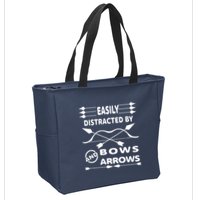 Easily Distracted By Bows And Arrows Zip Tote Bag