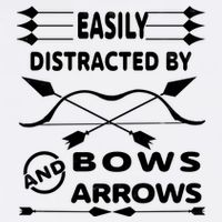 Easily Distracted By Bows And Arrows Garment-Dyed Sweatshirt
