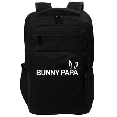 Expectant Dad Bunny Papa Eggspecting Easter Pregnancy Reveal Gift Impact Tech Backpack