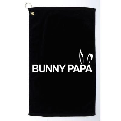 Expectant Dad Bunny Papa Eggspecting Easter Pregnancy Reveal Gift Platinum Collection Golf Towel