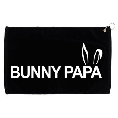 Expectant Dad Bunny Papa Eggspecting Easter Pregnancy Reveal Gift Grommeted Golf Towel