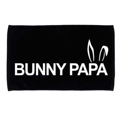 Expectant Dad Bunny Papa Eggspecting Easter Pregnancy Reveal Gift Microfiber Hand Towel