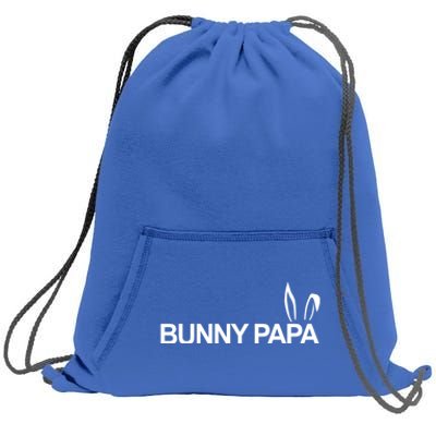 Expectant Dad Bunny Papa Eggspecting Easter Pregnancy Reveal Gift Sweatshirt Cinch Pack Bag