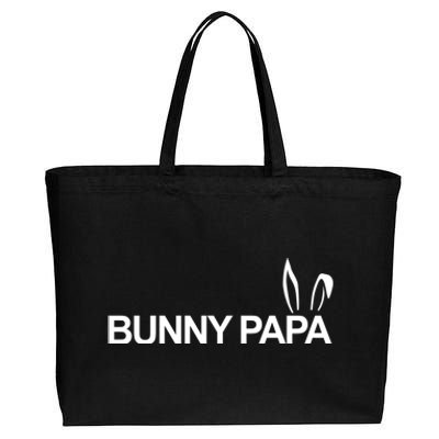 Expectant Dad Bunny Papa Eggspecting Easter Pregnancy Reveal Gift Cotton Canvas Jumbo Tote