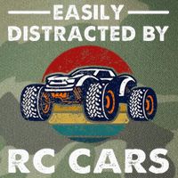 Easily Distracted By RC Cars RC Car Racing Lover Enthusiasts Legacy Tie Dye Trucker Hat