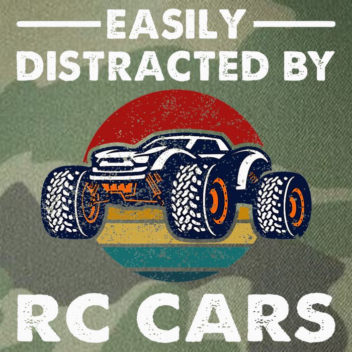 Easily Distracted By RC Cars RC Car Racing Lover Enthusiasts Legacy Tie Dye Trucker Hat