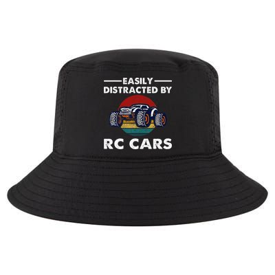 Easily Distracted By RC Cars RC Car Racing Lover Enthusiasts Cool Comfort Performance Bucket Hat