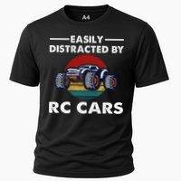 Easily Distracted By RC Cars RC Car Racing Lover Enthusiasts Cooling Performance Crew T-Shirt