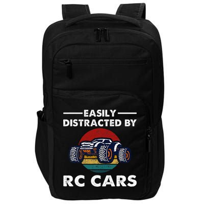Easily Distracted By RC Cars RC Car Racing Lover Enthusiasts Impact Tech Backpack