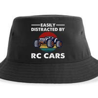 Easily Distracted By RC Cars RC Car Racing Lover Enthusiasts Sustainable Bucket Hat