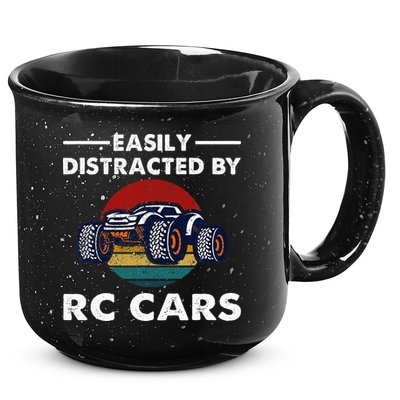 Easily Distracted By RC Cars RC Car Racing Lover Enthusiasts 15oz Campfire Ceramic Mug