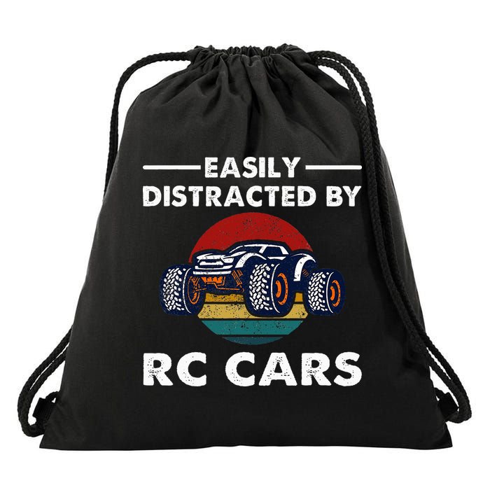 Easily Distracted By RC Cars RC Car Racing Lover Enthusiasts Drawstring Bag