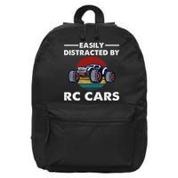 Easily Distracted By RC Cars RC Car Racing Lover Enthusiasts 16 in Basic Backpack