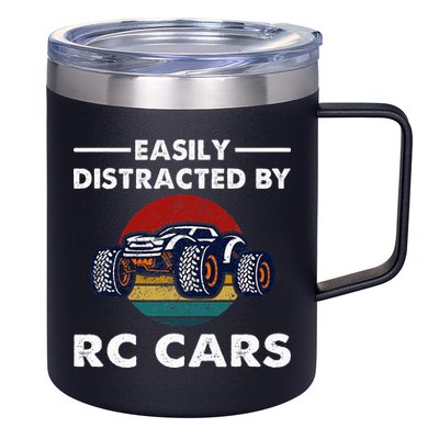 Easily Distracted By RC Cars RC Car Racing Lover Enthusiasts 12oz Stainless Steel Coffee Mug