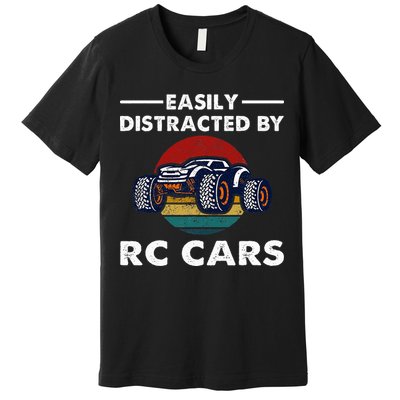 Easily Distracted By RC Cars RC Car Racing Lover Enthusiasts Premium T-Shirt