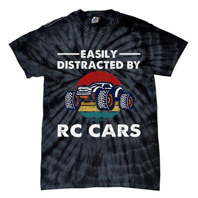 Easily Distracted By RC Cars RC Car Racing Lover Enthusiasts Tie-Dye T-Shirt
