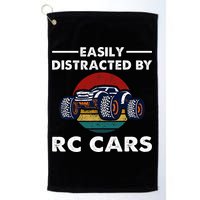 Easily Distracted By RC Cars RC Car Racing Lover Enthusiasts Golf Towel