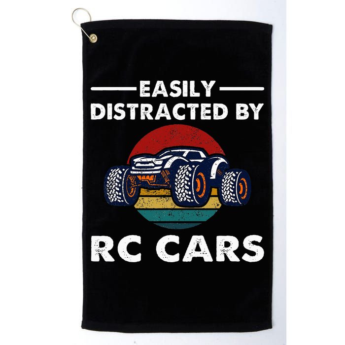 Easily Distracted By RC Cars RC Car Racing Lover Enthusiasts Golf Towel