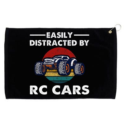 Easily Distracted By RC Cars RC Car Racing Lover Enthusiasts Grommeted Golf Towel
