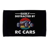 Easily Distracted By RC Cars RC Car Racing Lover Enthusiasts Microfiber Hand Towel