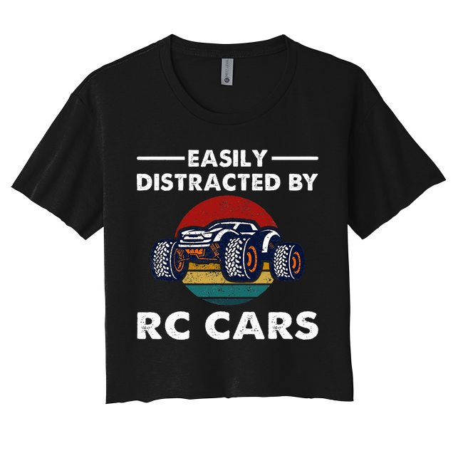 Easily Distracted By RC Cars RC Car Racing Lover Enthusiasts Crop Top