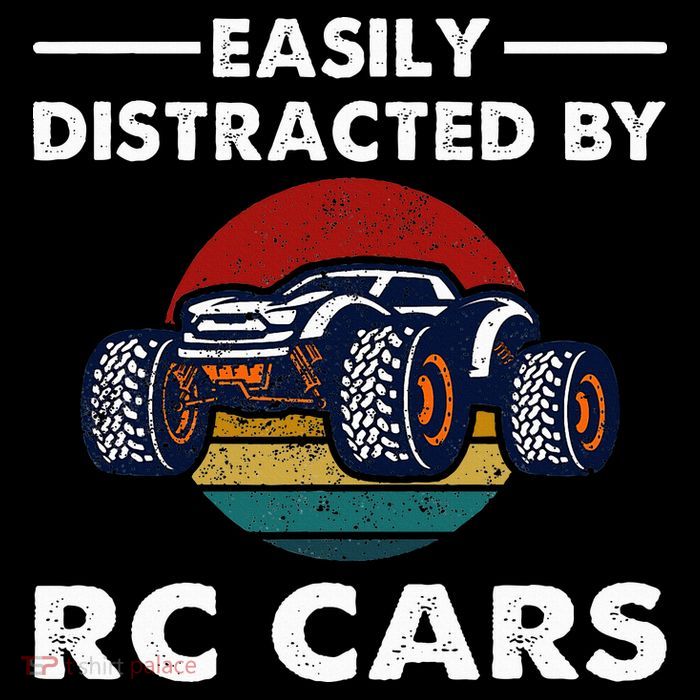 Easily Distracted By RC Cars RC Car Racing Lover Enthusiasts Women's V-Neck T-Shirt
