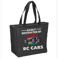 Easily Distracted By RC Cars RC Car Racing Lover Enthusiasts Zip Tote Bag