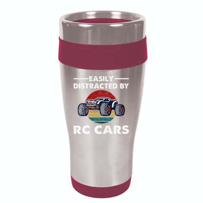 Easily Distracted By RC Cars RC Car Racing Lover Enthusiasts 16oz Travel Tumbler