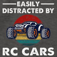Easily Distracted By RC Cars RC Car Racing Lover Enthusiasts Vector Backpack