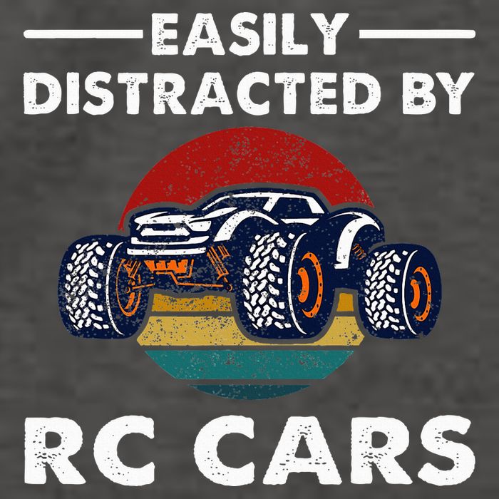 Easily Distracted By RC Cars RC Car Racing Lover Enthusiasts Vector Backpack