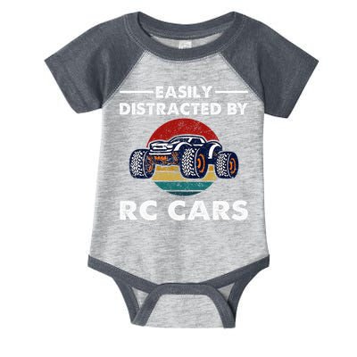 Easily Distracted By RC Cars RC Car Racing Lover Enthusiasts Infant Baby Jersey Bodysuit