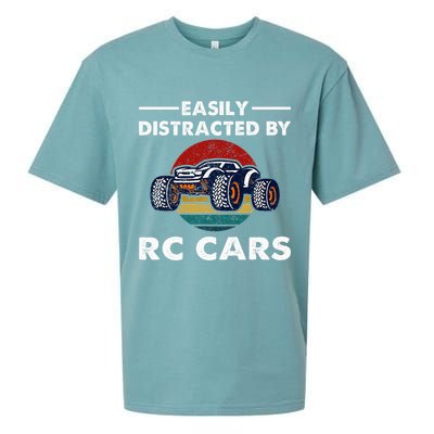 Easily Distracted By RC Cars RC Car Racing Lover Enthusiasts Sueded Cloud Jersey T-Shirt