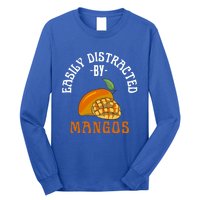 Easily Distracted By Go Funny Go Farm Fruits Lover Gift Long Sleeve Shirt