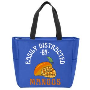 Easily Distracted By Go Funny Go Farm Fruits Lover Gift Zip Tote Bag