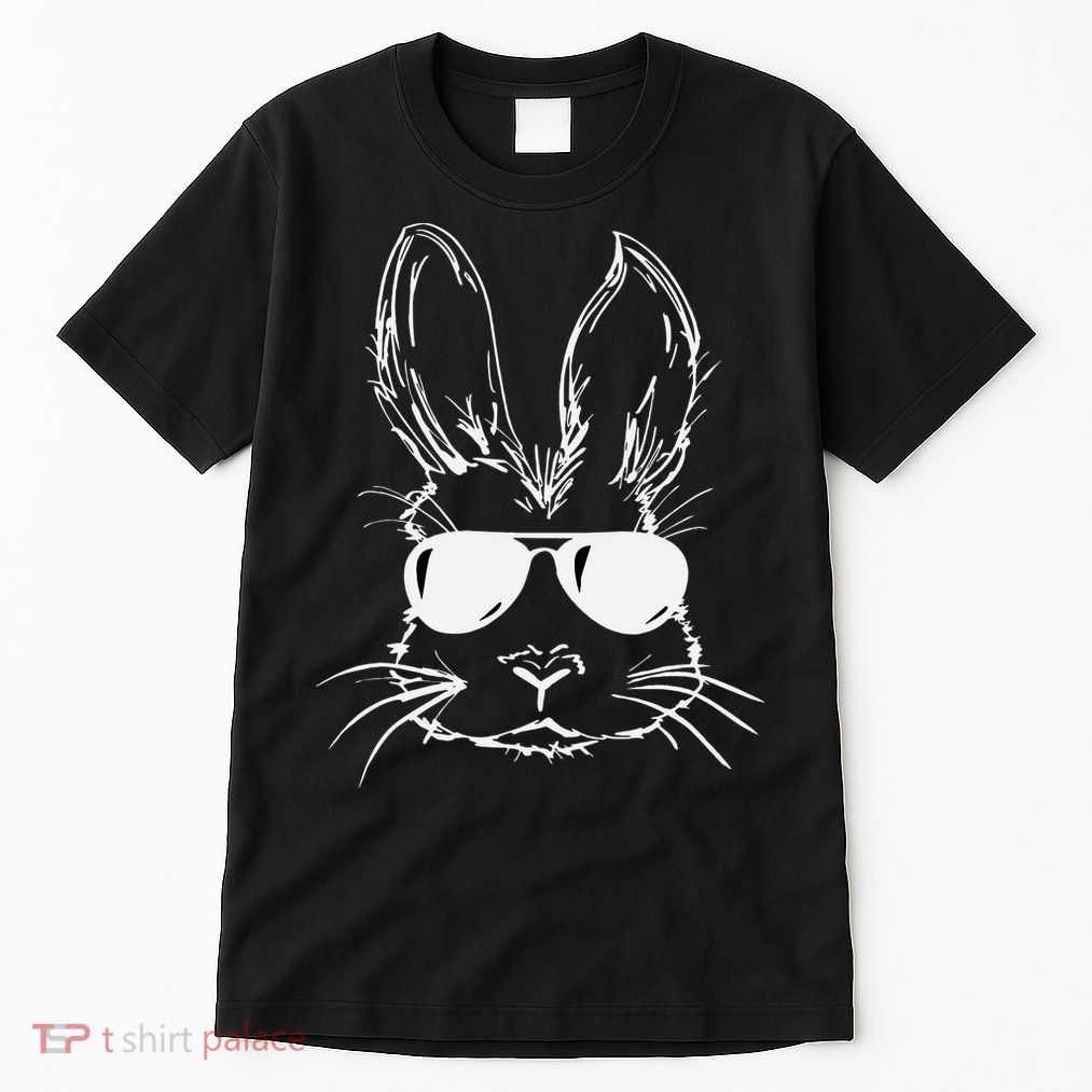 Easter Day Bunny Face With Sunglasses Easter Tall T-Shirt