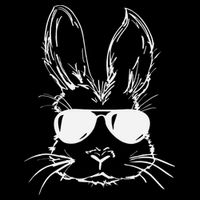 Easter Day Bunny Face With Sunglasses Easter 16 in Basic Backpack