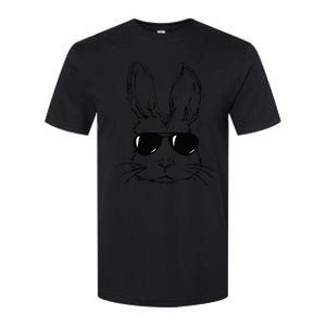 Easter Day Bunny Face With Sunglasses Easter Softstyle CVC T-Shirt