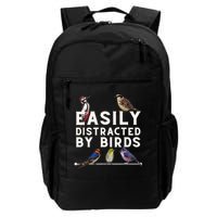 Easily Distracted By Birds Funny Bird Lover Birdwatching Backpack