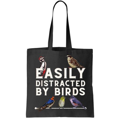 Easily Distracted By Birds Funny Bird Lover Birdwatching Bag