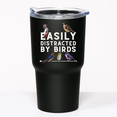 Easily Distracted By Birds Funny Bird Lover Birdwatching Tumbler