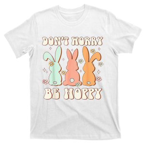 Easter Day Be Hoppy Rabbit Bunny Flowers T-Shirt