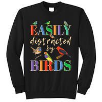 Easily Distracted By Birds Funny Bird Lover Sweatshirt