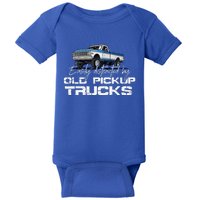 Easily Distracted By Old Pickup Trucks Baby Bodysuit