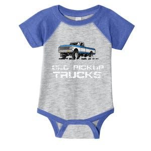 Easily Distracted By Old Pickup Trucks Infant Baby Jersey Bodysuit