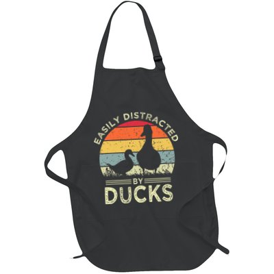 Easily Distracted By Ducks Funny Vintage Duck Lover Apron