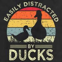 Easily Distracted By Ducks Funny Vintage Duck Lover Tumbler
