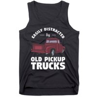 Easily Distracted By Old Pickup Trucks For A Trucker Tank Top